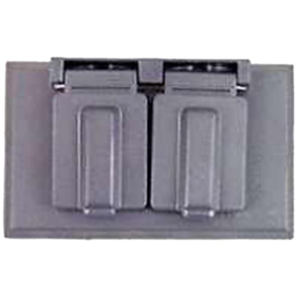 Eaton Wiring Devices Electrical Box Cover, 1 Gang, Electrostatic Metal S989-SP